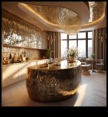 Glamorous Gold Drapelează-te în splendoare strălucitoare